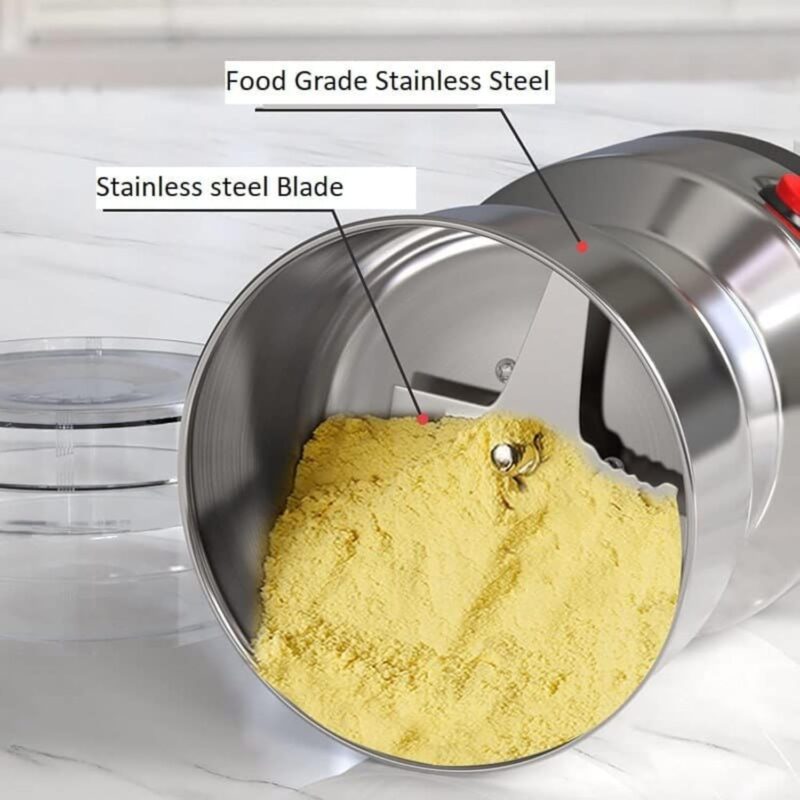 Decawall Nima Mixer Grinder Mini Stainless Steel Coffee Spice Nuts Grains Bean Grinder Mixer - Image 6