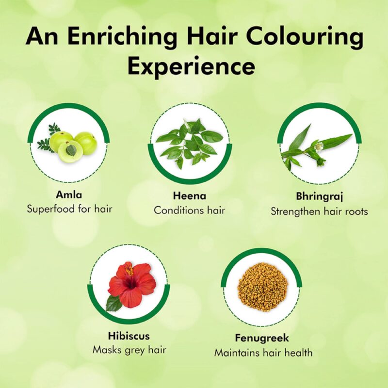 Indica Easy Do-It-Yourself 10 Minutes Hair Color Shampoo with 5 Herbal Extracts and 100% Ammonia Free, Long Lasting Formula, (12.5g + 12.5ml) - Natural Black Colour (Gloves Included) - Image 4