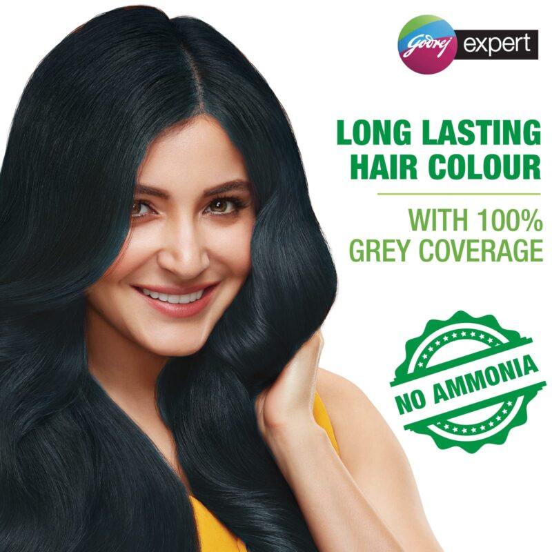 Godrej Expert Rich Crème Hair Colour Shade - Pack of 4 (NATURAL BLACK) - Image 6