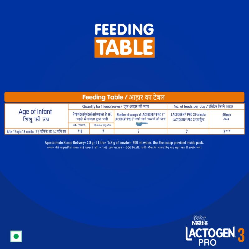 Lactogen Nestle Pro 3, Follow-Up Formula With Iron, Powder, Infant Whey Protein And Vitamins, After 12 Months Up To 18 Months, Bag-In-Box Pack, 400G - Image 4