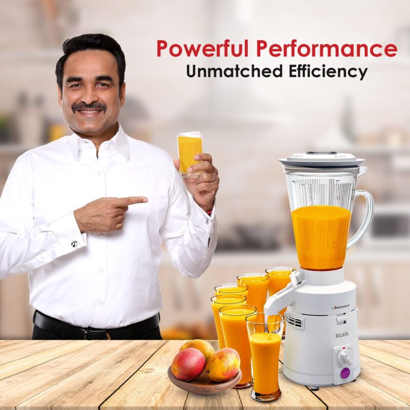 Sujata Megamix 900 Watts Mixer Blender | 22000 Rotations Per Min | 90 Minutes Continuous Running | Versatile Jar 3000 ml - Image 8