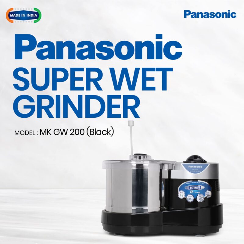 Panasonic Plastic Mk-Gw200 Super Wet Grinder (Black) - Image 6