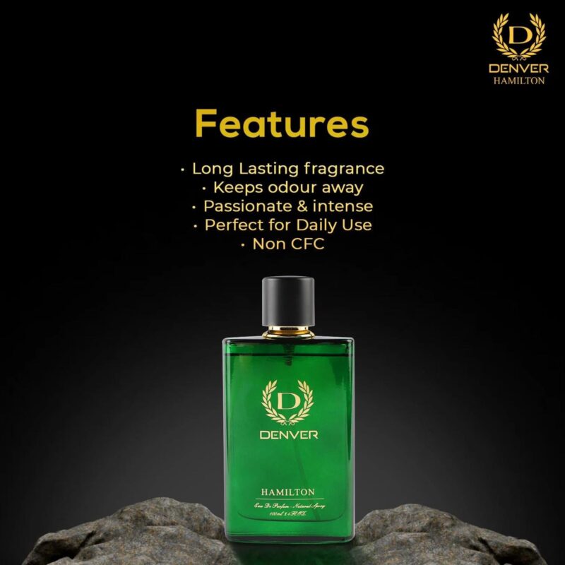 Denver Hamilton Perfume - 100Ml | Long Lasting Perfume Body Scent For Men, Fresh, Aerosol - Image 3