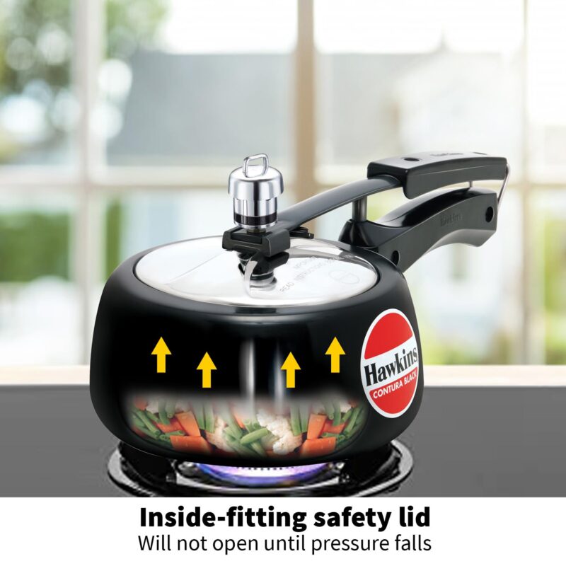 Hawkins Contura Black 1.5 litre Pressure Cooker - Image 9