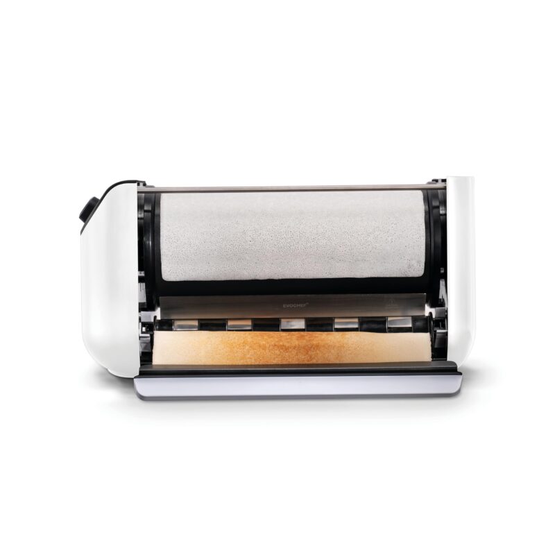 EVOCHEF EC Flip Automatic Dosa Maker, 1-Minute Dosas, 360° Food Grade Coated Roller, Easy Cooking Time & Thickness Control, Touch Controls, Compact & Portable, 1600W, 1 Year Warranty, White - Image 6