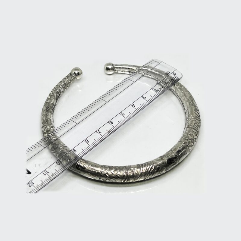 THE STYLE COURTYARD Oxidized Toe Kada/Anklet Kada/Leg Kada Traditional Rajasthani Jewelry, Kada Payal For Women - Image 5