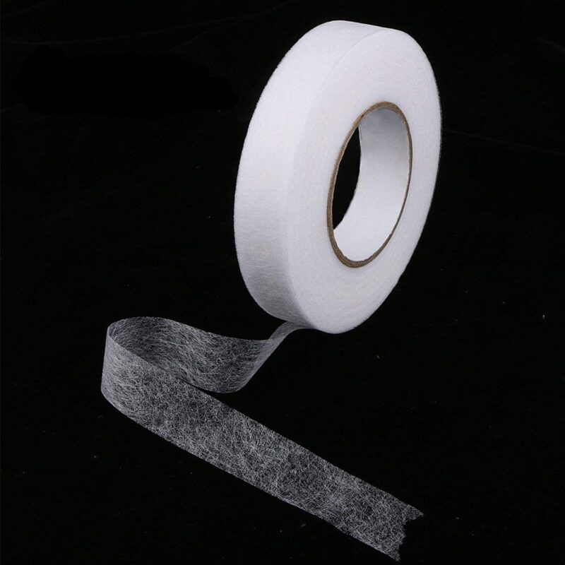 M Fabrics Hem Tape Rivil Civil Fabric Fusing Tape Double Sided Adhesive Hem Tape Iron on Tape (White) Buckram Interfacing Interlining Fusible 100 Yards Sewing - Pack of 2 Pieces - Image 3
