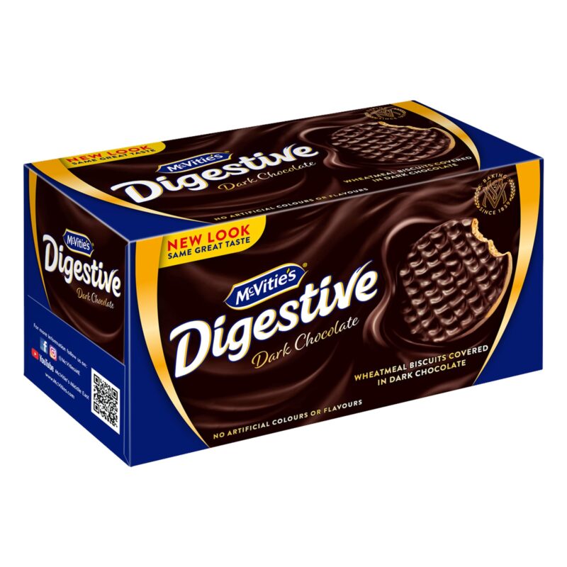 McVitie's Digestive Dark Chocolate Cookie Biscuit - (Pack of 2-200gm Each) - Image 5