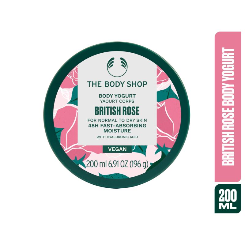 The Body Shop Vegan British Rose Body Yogurt, 200 Ml - Normal To Dry Skin |Instant 48 Hr Moisture Cream| Vegan - Image 8