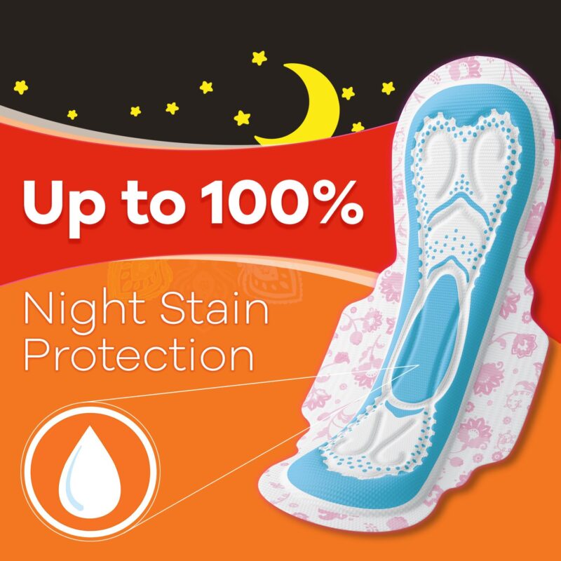 Whisper Ultra Overnight Sanitary Pad For Women With Wings - XXl, 40 Pads - Image 4