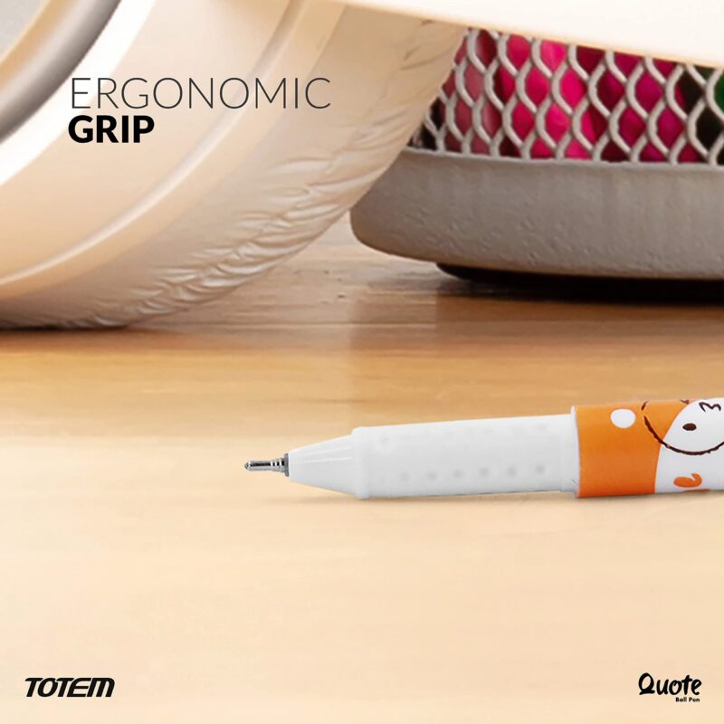 TOTEM Quote Ball Pens | 60 Blue Ink Pens | Scented Ink Pens | Cute Emoji Themed | 0.7 mm Tip | Comfortable & Smooth Writing | Ideal for School, Business & Office Use | Perfect for Kids Stationery - Image 2