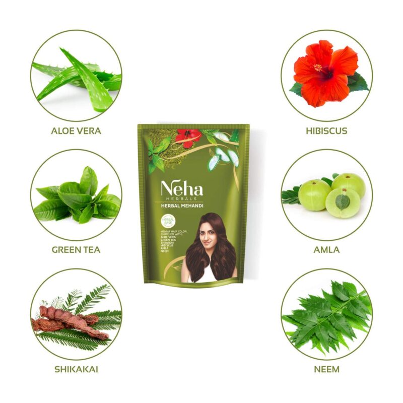 Neha Herbals Mehandi - 500G (Pack of 2) - Image 5