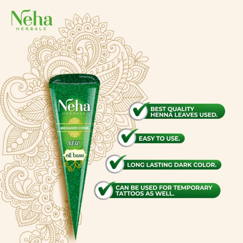 NEHA HERBALS MEHANDI CONE (Pack of 12) - Image 4