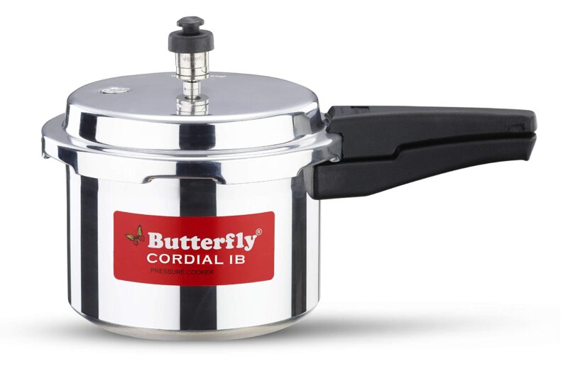 Butterfly Hero Mixer Grinder, 500W, 3 Jars (Grey) & Cordial Induction Base Aluminium Pressure Cooker with Outer Lid, 3 Litres, Silver - Image 4