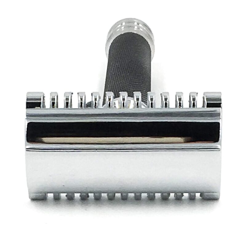 Parker 26C –Black Handle Three Piece Open Comb Double Edge Safety Razor & 5 Premium Platinum Double Edge Razor Blades - Image 5