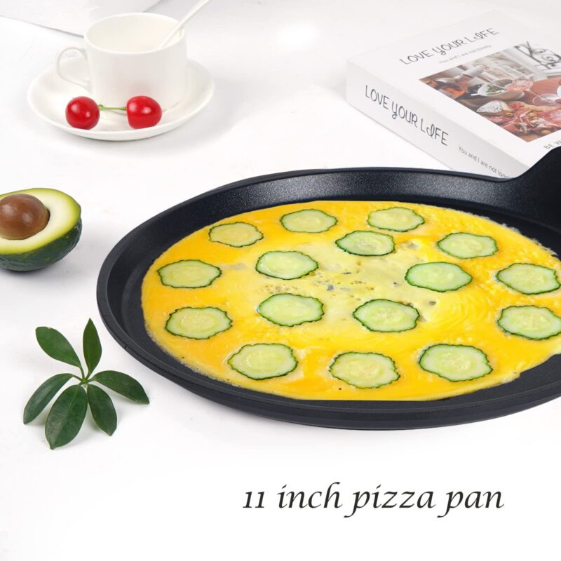 Vinchef Nonstick Crepe Pan, 11inch Skillet Pan for Dosa Tawa Omelette Tortillas Crispy Pancake, Griddle Pancake Pan, PFOA FREE and Induction Compatible - Image 7