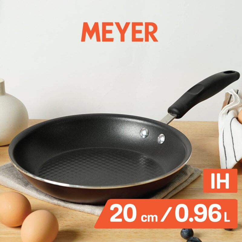 Meyer Merlot Aluminium Non-Stick Frypan | Frying Pan | Omlette pan | Fry pan with Stick Handle | Small Pan | Egg Pan | Gas and Induction Compatible| 100% Toxic Free, 20cm/ 0.96 Liters (Purple) - Image 7
