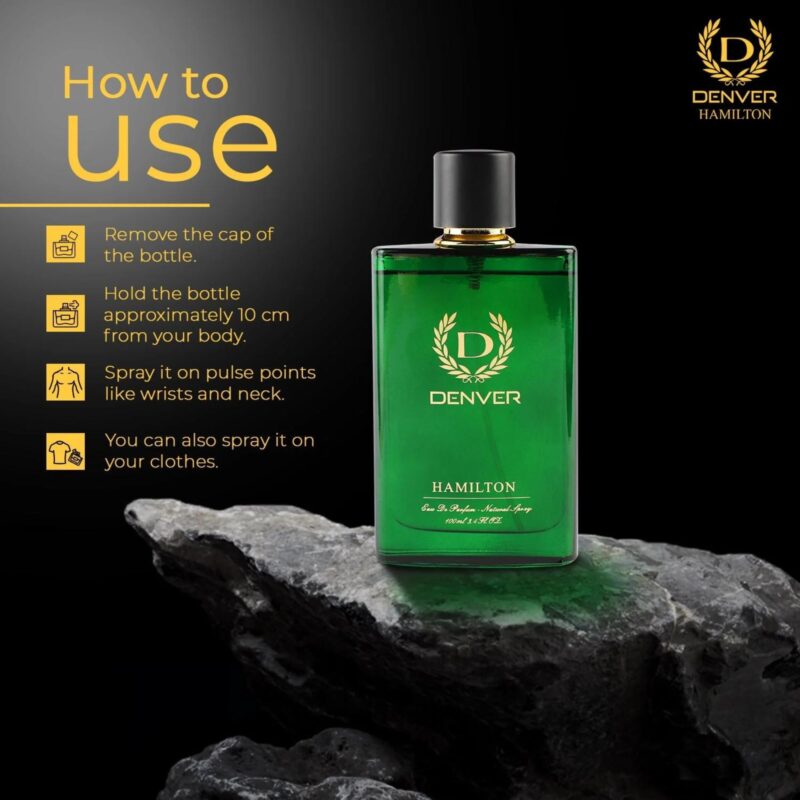 Denver Hamilton Perfume - 100Ml | Long Lasting Perfume Body Scent For Men, Fresh, Aerosol - Image 5