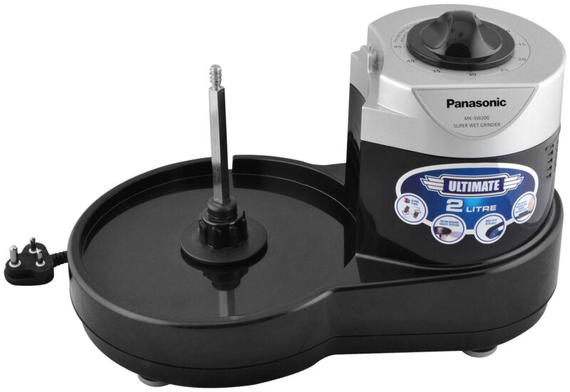 Panasonic Plastic Mk-Sw200Blk Wet Grinder, 2 L (Black) - Image 5