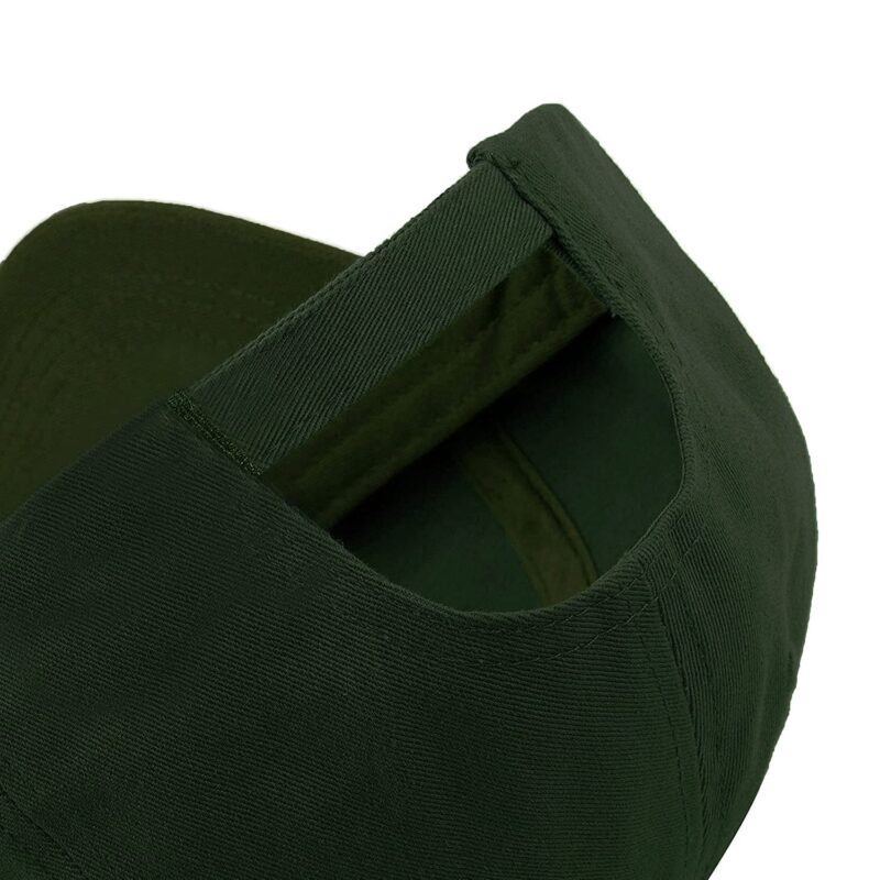 Cap for Men Women Topi Unisex Head Branded Boy's Girl's Caps Adjustable Strap Summer Sports Cricket Gym Dance Cotton Free Size Woolen Fashion Baseball Hip hop Helmet Winter Snapback (Green) - Image 5