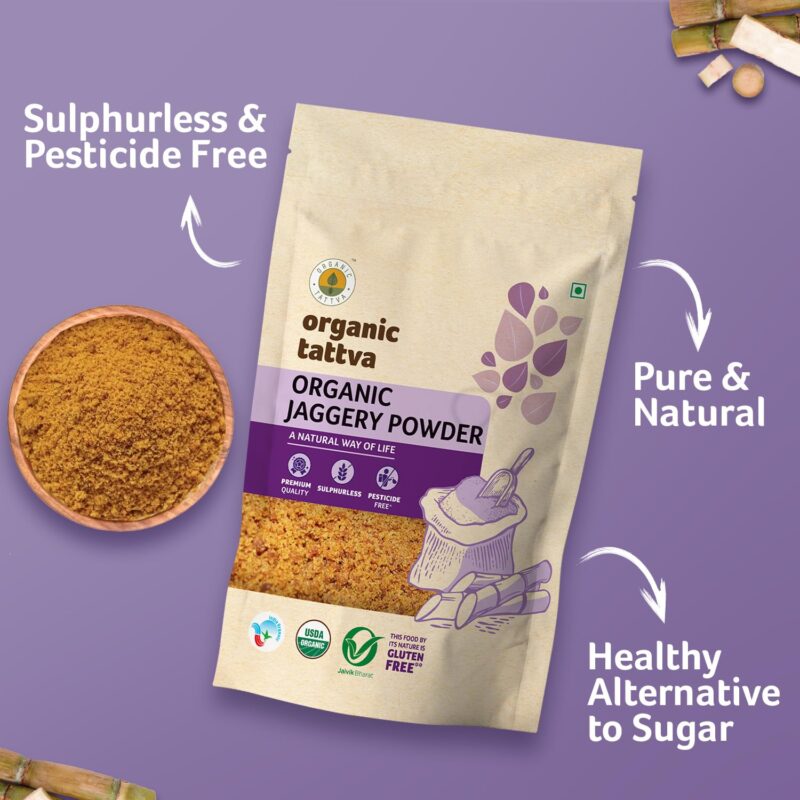 Organic Tattva Organic Jaggery Powder, 500g | Unrefined and Unadulterated - Image 7