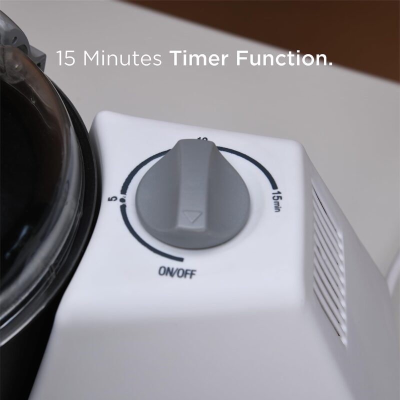 Clearline Automatic Electric Atta Kneader Dough Maker With Non Stick Bowl, Smart Atta Kneader Mixer and Dough Kneader Machine, Dough Mixer Machine 650 with Watts Power, White - Image 3
