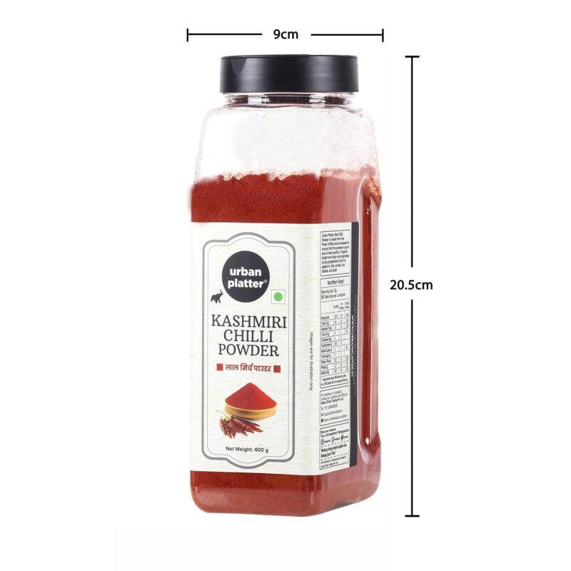 Urban Platter Kashmiri Red Chilli Powder, 400g | Medium Hot | Aromatic | Additive Free - Image 2