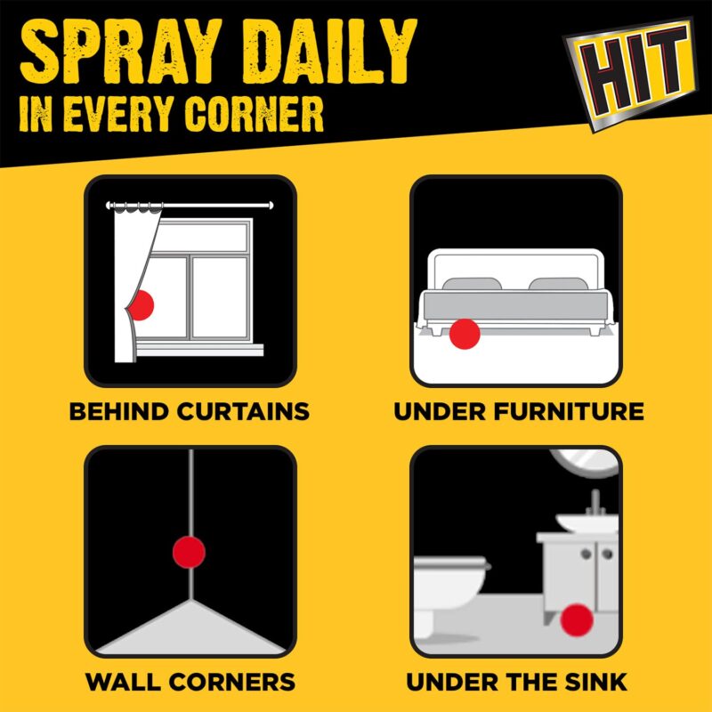 HIT Flying Insect Killer - Mosquito & Fly Killer Spray (700ml) | Lime Fragrance | Instant Kill | Protection from Dengue & Malaria, pack of 5 - Image 3