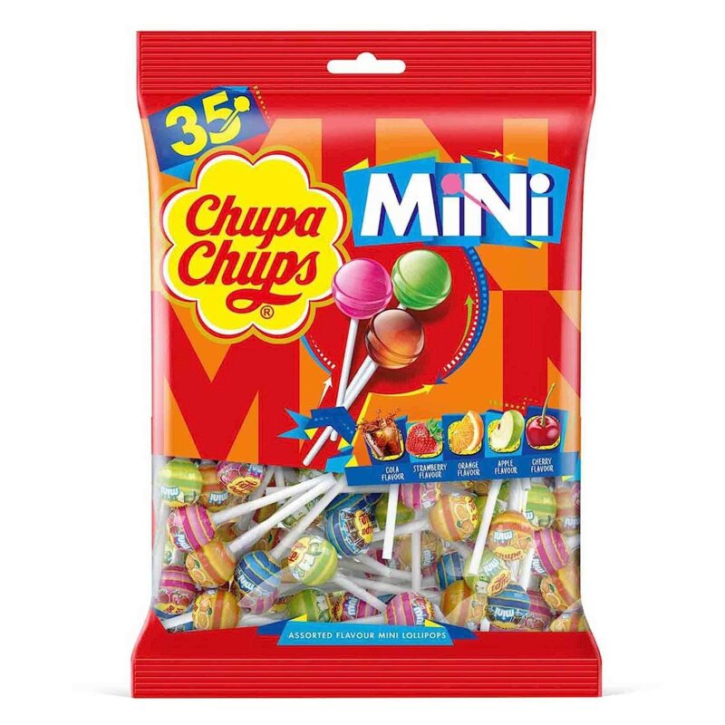 2x Chupa Chups Lollipop - Assorted Gum-Filled Lollipop, Pack of 2 - 210g each