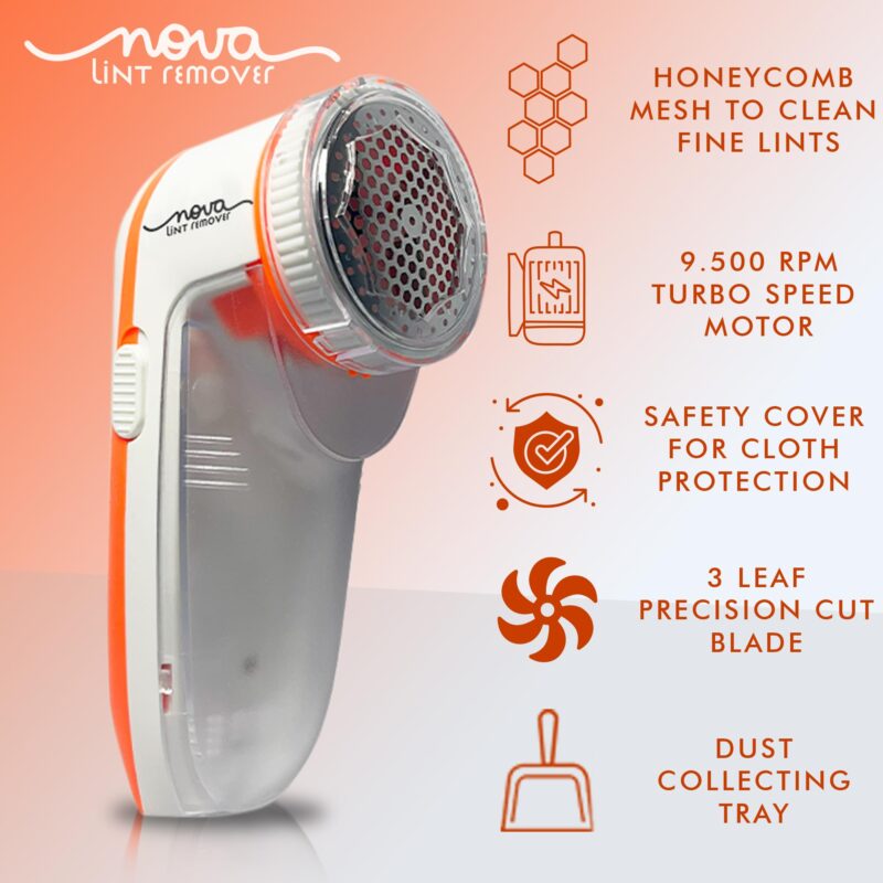 Nova Lint Remover for Clothes Fabric Cleaner for Woolen Clothes | 2 Year Warranty - Image 5