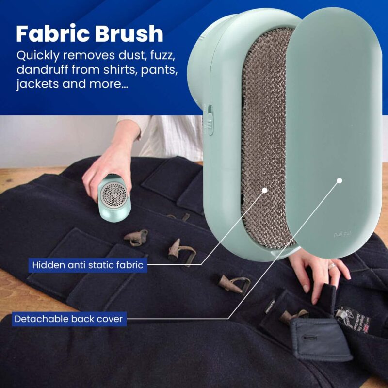 AGARO LR2007 Lint Remover, Fabric Brush, Rechargeable, for Woolen Sweaters, Clothes, Shirts, Jackets, Burr Remover, Pill Remover from Carpets, Curtains. - Image 6