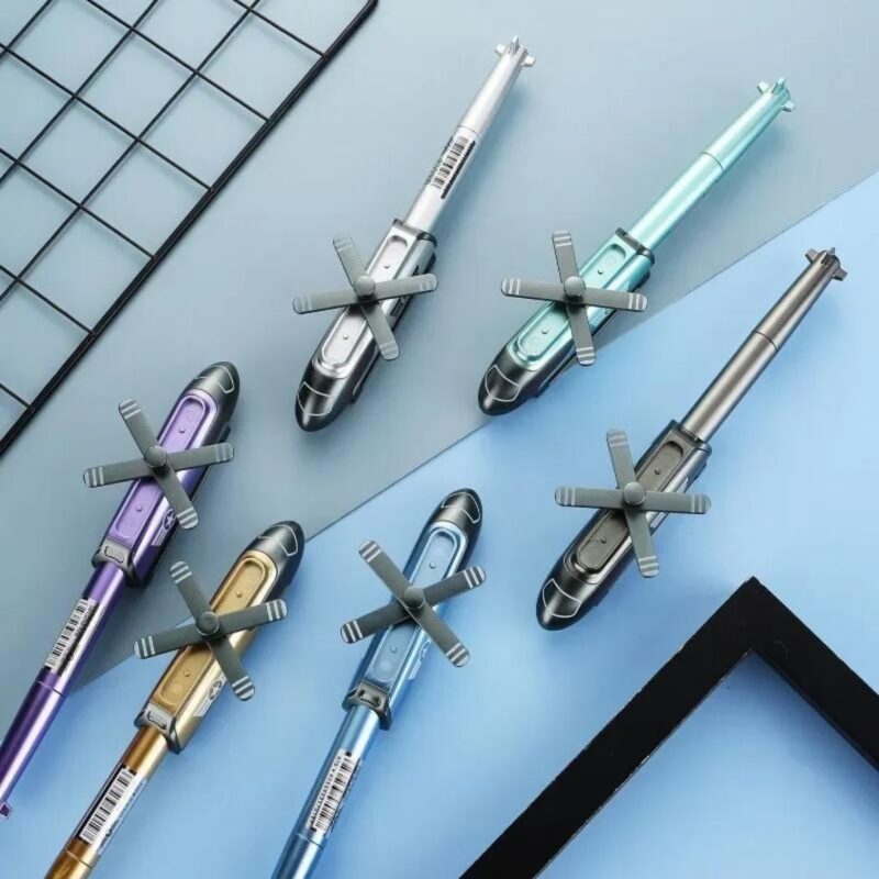 Helicopter Shape Pen with Illuminated Fun & LED ( Pack of 1 )