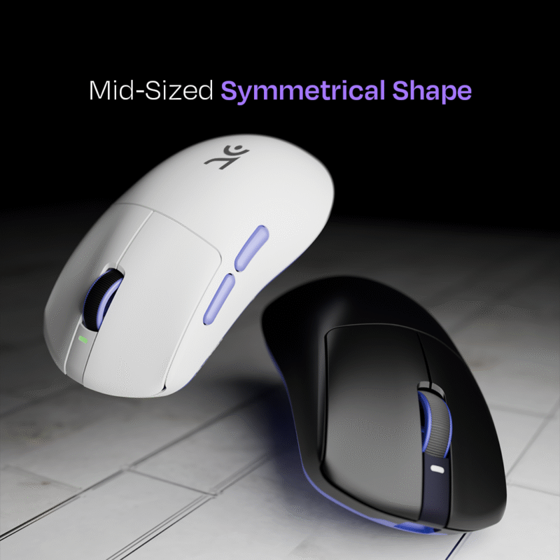 Ikarus White 55g Wireless Gaming Mouse - Image 6
