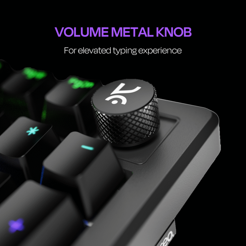 Hive Full-Size All Black Wired Gaming Keyboard - Image 9