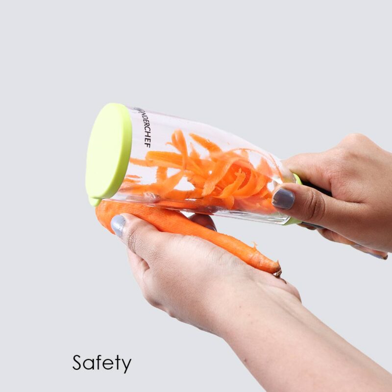Smart Multifunctional Vegetable/Fruit Peeler for Kitchen with Containers, Stainless Steel Blade, Sharp - Image 6