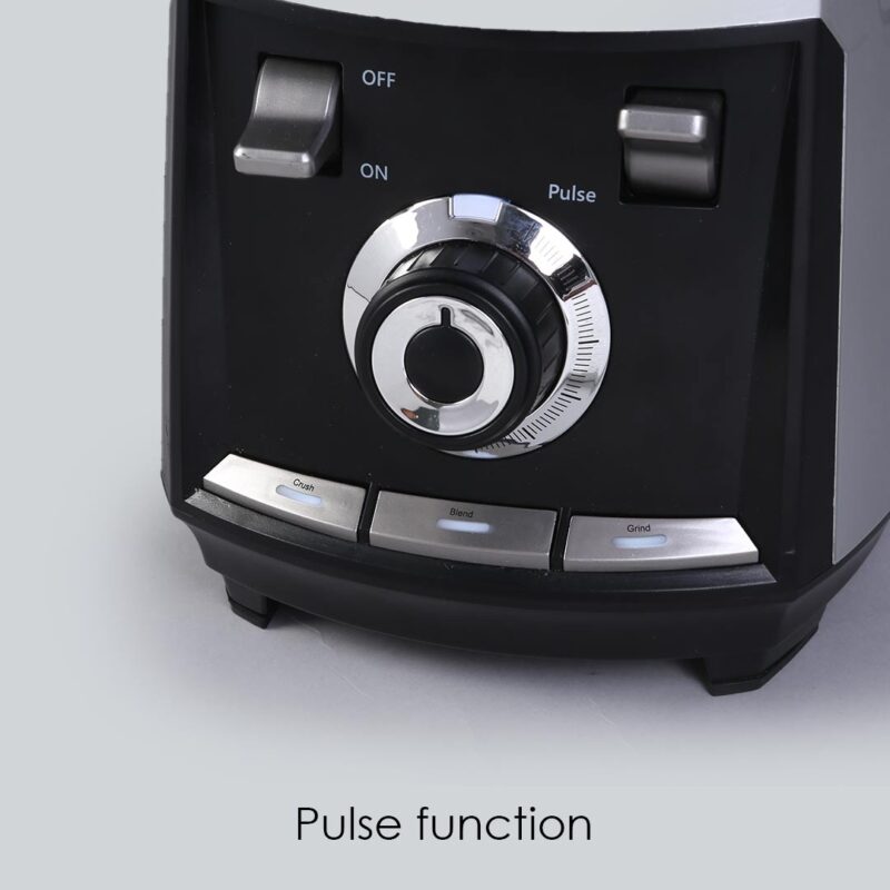 Regalia Professional Power Blender with Pulse Function| 3-in-1 Mixer,Blender,Grinder | 1200 Watt Full Copper Motor| Unbreakable 2 Litre Jar| Commercial Heavy Duty Blender with Stainless Steel Aircraft Grade Blades| 3 Year Warranty| Black - Image 6