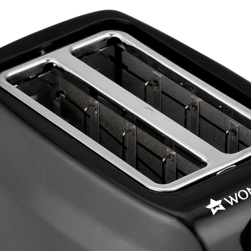 Acura Plus Pop Up Slice Toaster, 750W, 7 Browning Controls, Removable Crumb Tray, 2 Years Warranty, Black - Image 8
