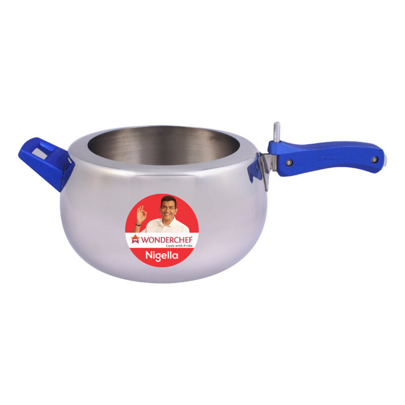 Nigella Stainless Steel 5L Pressure Cooker with Inner Lid- Round - Image 4