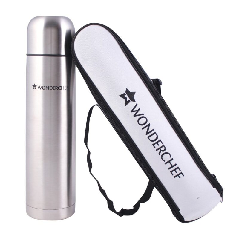Hot-Bot, 750ml, Double Wall Stainless Steel Vacuum Insulated Hot and Cold Flask with Travel Pouch, Copper Plated Inner Wall, Spill & Leak Proof, 2 Years Warranty - Image 5