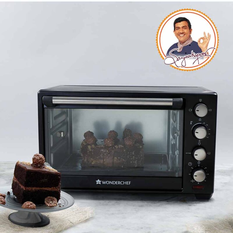 Wonderchef Renewed Oven Toaster Griller (OTG) - 28L | Black with Rotisserie | Auto-shut off | Heat-resistant Tempered Glass | Multi-stage Heat Selection - Image 8
