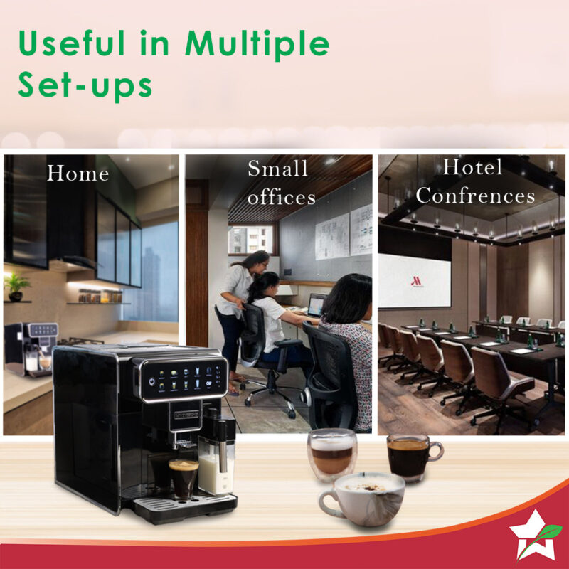 Wonderchef Renewed Regenta Fully Automatic Coffee Machine | For brewing Americano, Cappuccino, Latte, Macchiato, Flat White, Espresso | Bean-To-Cup Coffee at 19 bar pressure - Image 6