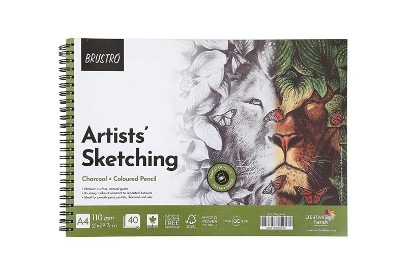 Brustro Artists Sketching Wiro Pad A4-110GSM (40 Sheets) - Image 2
