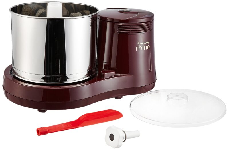 Butterfly Premium Vegetable Chopper 600 ml Blue & Butterfly Rhino Table Top Wet Grinder, 2L (Cherry) - Image 5