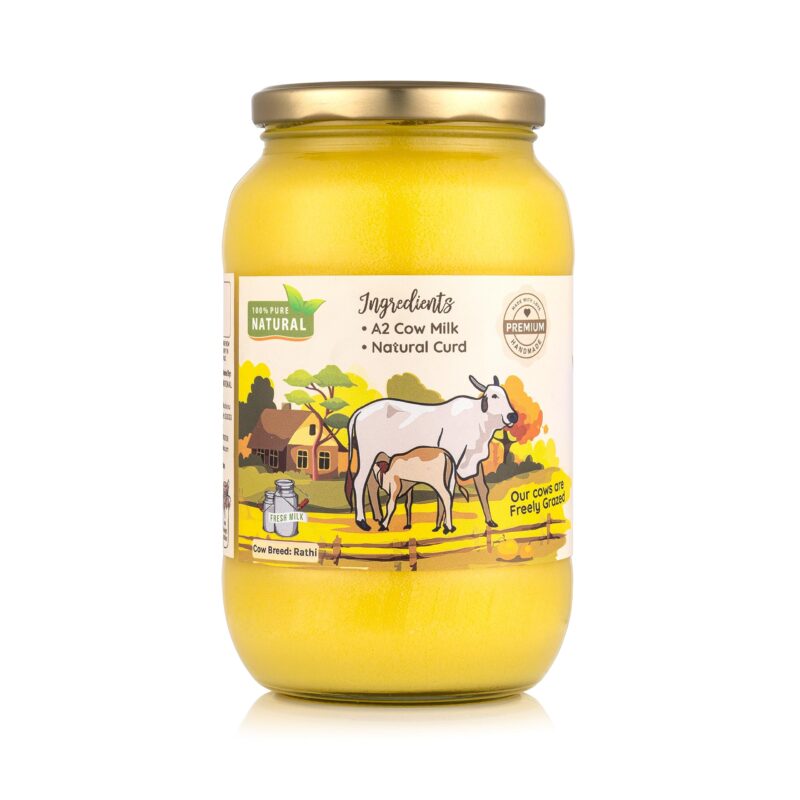 Kasutam A2 Desi Cow Bilona Ghee, Made By Traditional Vedic Bilona Method, Made In Earthen Pot & Hand Churned, Free Grazing Grass Fed Cow Ghee, 100% Pure, Natural & Healthy, Glass Jar- 500Ml - Image 9