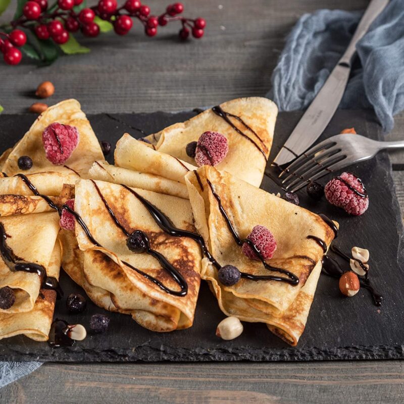 BIRZAR Nonstick Electric Griddle & Crepe Maker | Multi-Purpose Dosa, Pancake, Chapati, and Pizza Maker | Auto Power Off | Lightweight & Portable Design for Home & Outdoor Use - Image 5