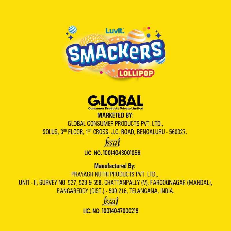 LuvIt. Smackers Fruit And Chocolate Flavoured Lollipops Pack Combo - Pack Of 6, 576 Gram - Image 2