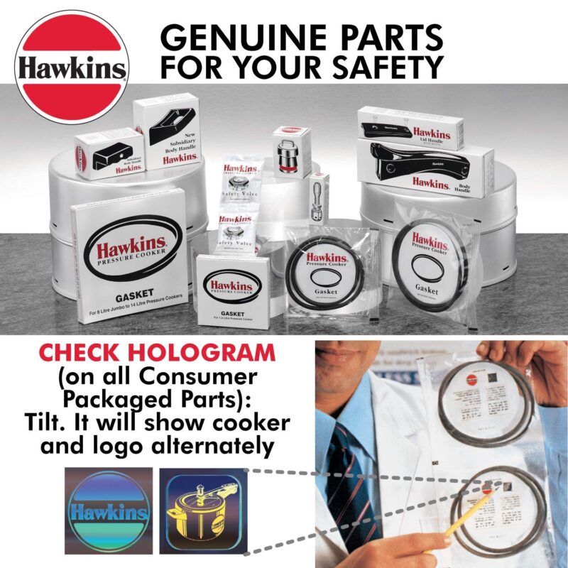 Hawkins Aluminium Gasket For 2 Litre To 3 Litre, 4 Litre Tall Hawkins Pressure Cookers | Miss Mary 3.5 Litre Pressure Cookers | All Contura 4 Litre Pressure Cookers (Baby Gasket BG), 4 Liter,Black - Image 4