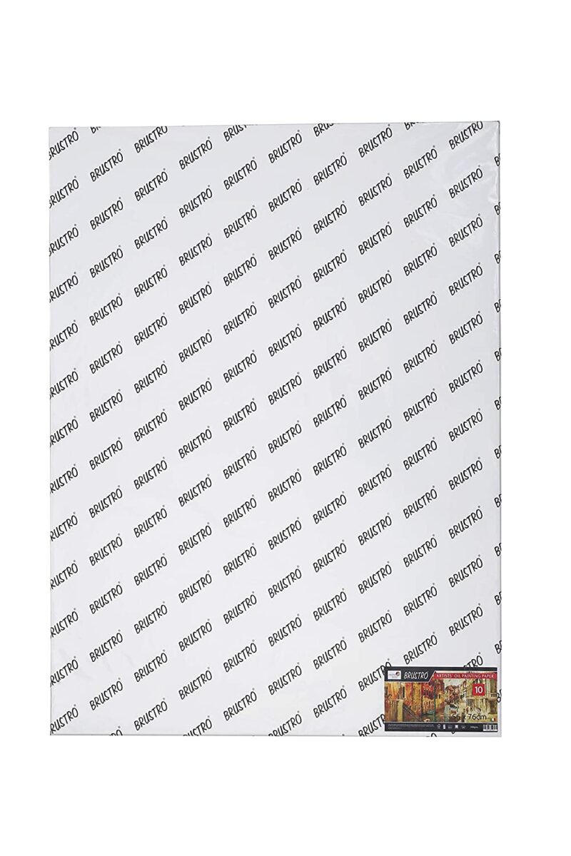 Brustro Artists' Oil Painting Paper 300 Gsm 56 x 76 cm (10 Sheets) - Image 2