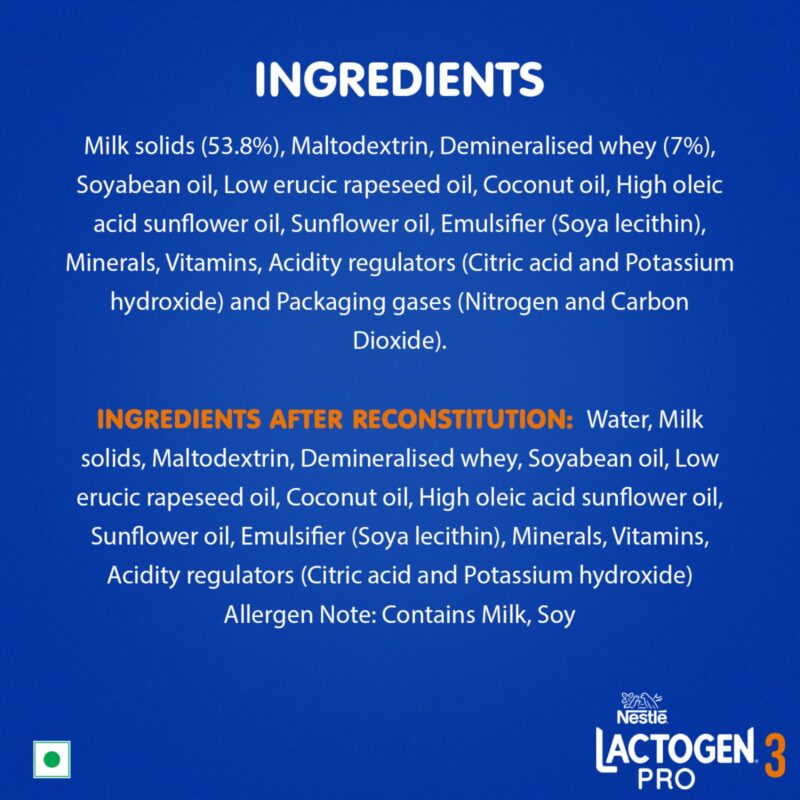 Lactogen Nestle Pro 3, Follow-Up Formula With Iron, Powder, Infant Whey Protein And Vitamins, After 12 Months Up To 18 Months, Bag-In-Box Pack, 400G - Image 6