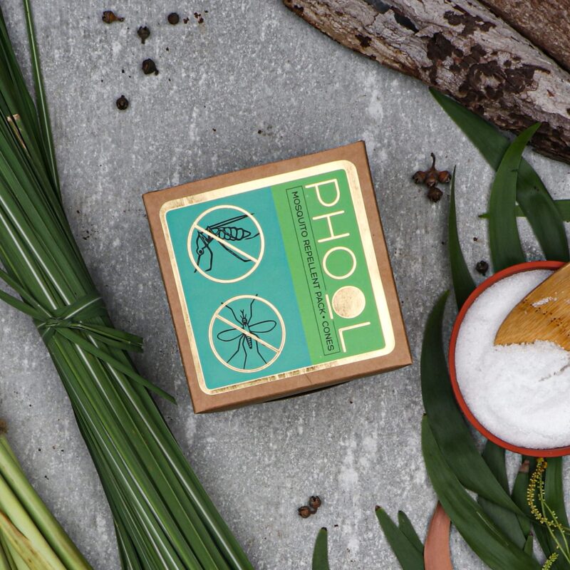 PHOOL LUXURY INCENSE Mosquito Repellent|Pack Of 2(80 Organic Dhoop Cones|2 Fragrances- Citronella&Eucalyptus)+1 Free Ceramic Holder|Handrolled|Sulphur&Charcoal Free|100% Organic(500 Gms) - Image 3